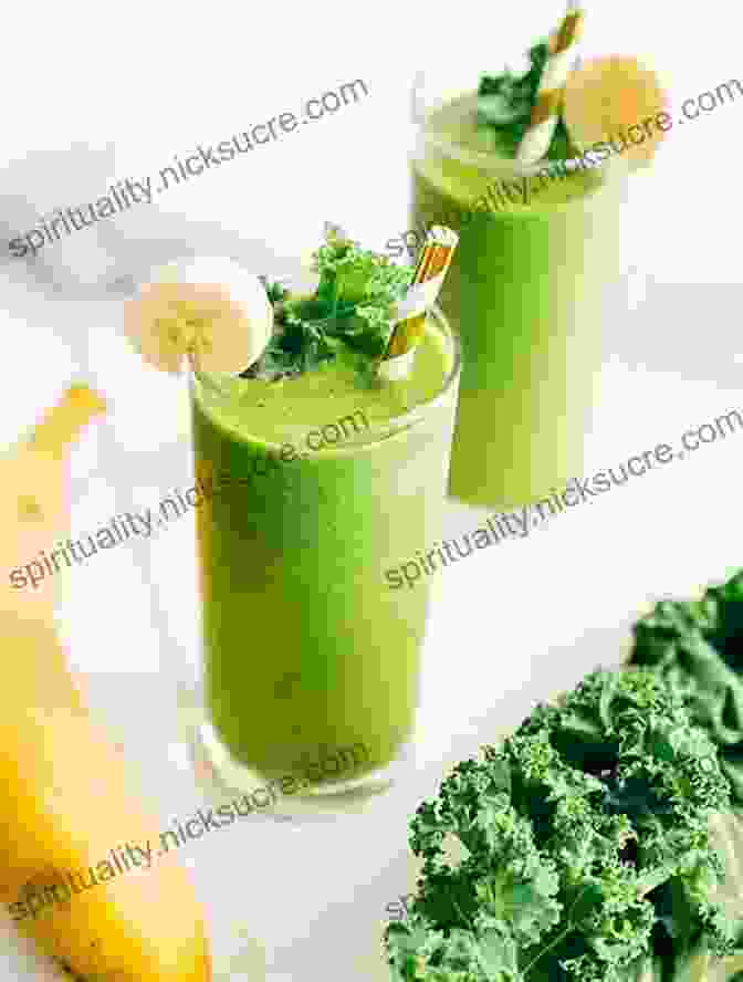 A Green Smoothie Made With Spinach, Kale, Celery, And Apple Diabetic Smoothies: 35 Delicious Smoothie Recipes To Lower Blood Sugar And Reverse Diabetes (Diabetic Living 3)