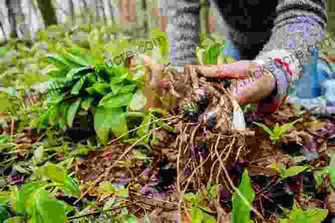 A Photo Of A Person Foraging For Edible Plants In The Woods. 52 Unique Techniques For Stocking Food For Preppers: A Strategy A Week To Help Stock Your Pantry For Survival