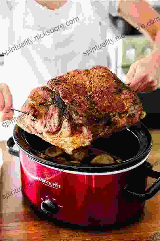 A Plate Piled High With Tender Slow Cooker Pulled Pork, Ready To Be Devoured. The Dutch Oven Cookbook: Recipes For The Best Pot In Your Kitchen
