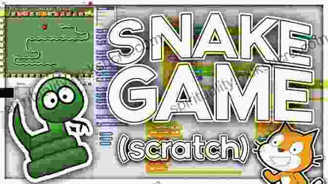 A Screenshot Of A Scratch Project Called 'Snake Game'. The Project Shows A Snake Game With A Snake And Food. SCRATCH Projects For 12 13 Year Olds: Scratch Short And Easy With Ready Steady Code
