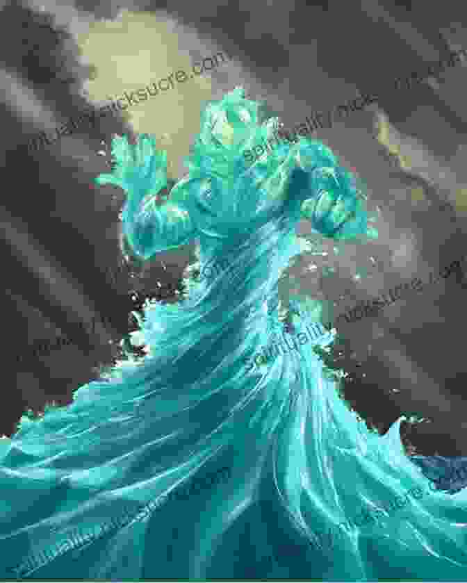 Image Of A Water Elemental, A Powerful Creature Made Of Water That Can Summon Storms And Control Water Bodies Water S Wrath (Air Awakens 4)
