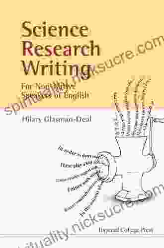 Science Research Writing For Non Native Speakers Of English